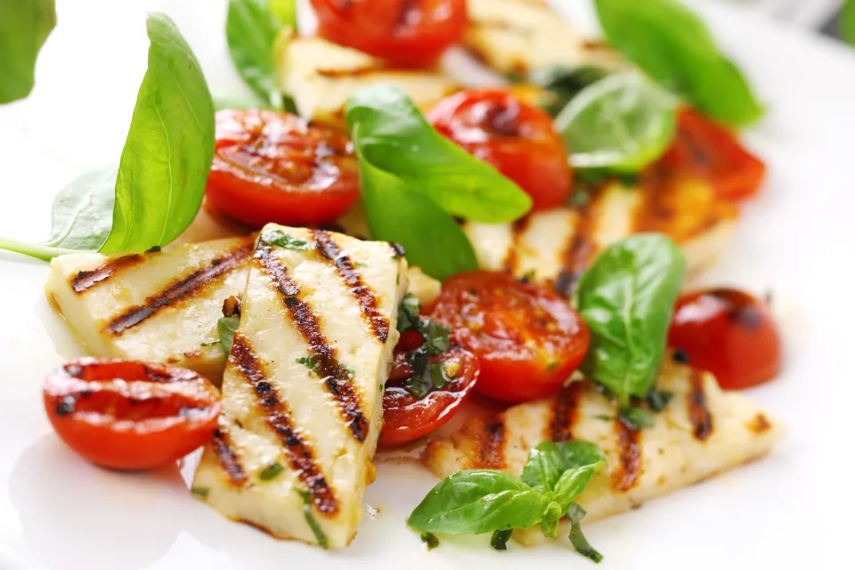 What is halloumi? Learn how to cook this “squeaky” cheese for the grill.